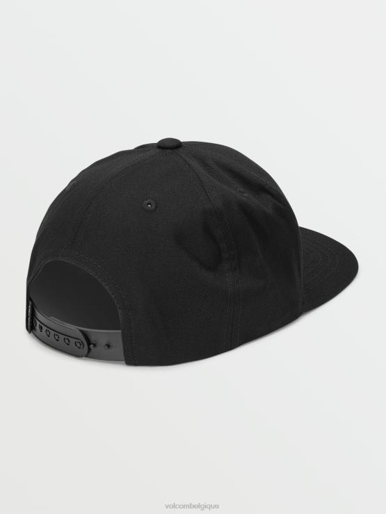 garçons Volcom noir chapeau de fromage de pierre de quart de sergé ZJ48F1298