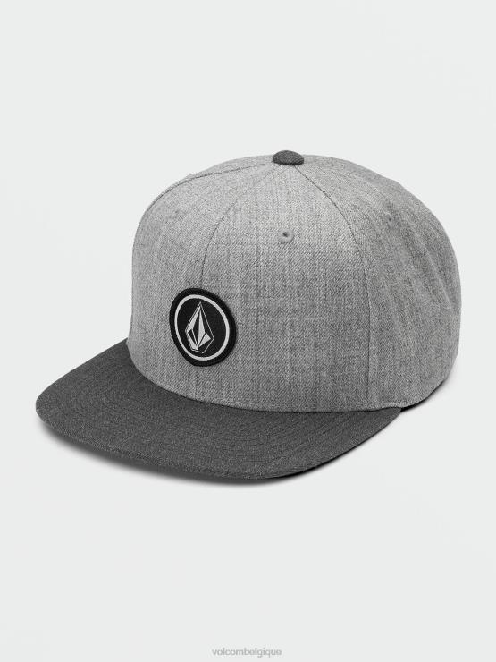 garçons Volcom noir chiné chapeau en sergé ZJ48F1301