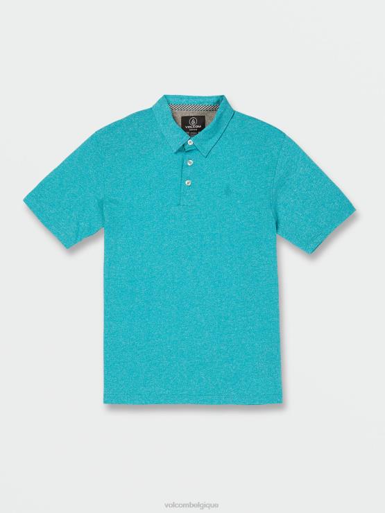 garçons Volcom bleu électrique polo wowzer manches courtes ZJ48F1178