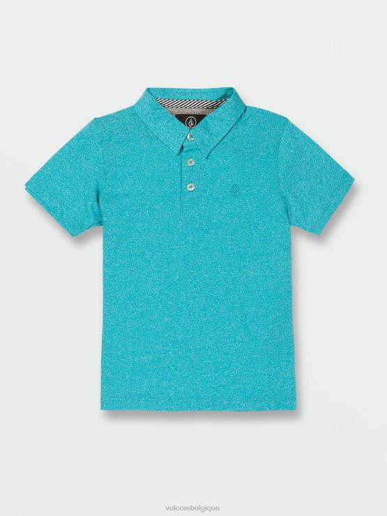 garçons Volcom bleu électrique polo wowzer manches courtes ZJ48F1180