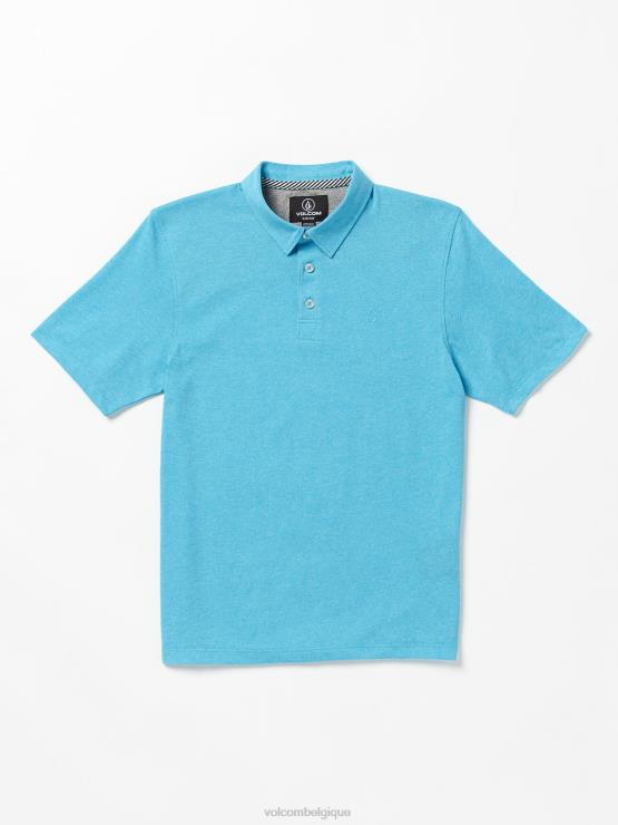 garçons Volcom bleu turc polo wowzer manches courtes ZJ48F1174