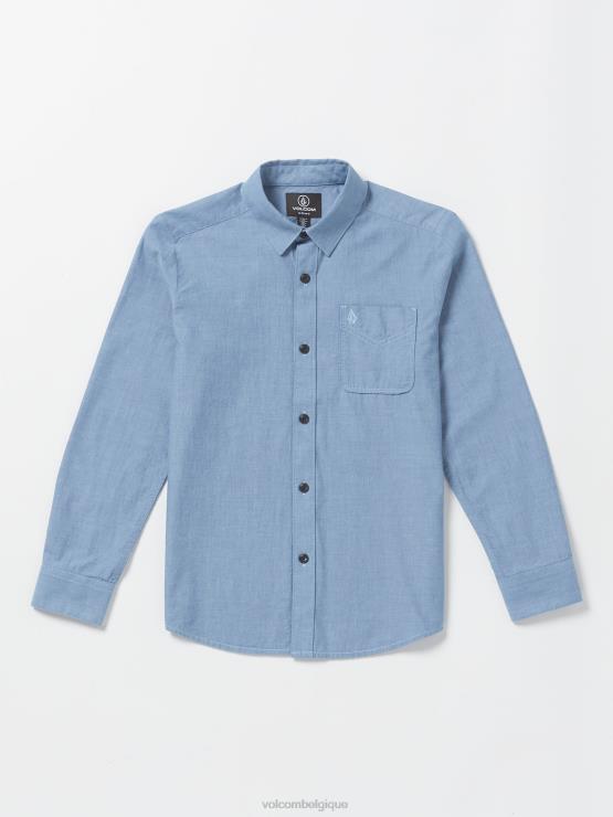 garçons Volcom chambray jouer à la date chevalier chemise à manches longues ZJ48F1172