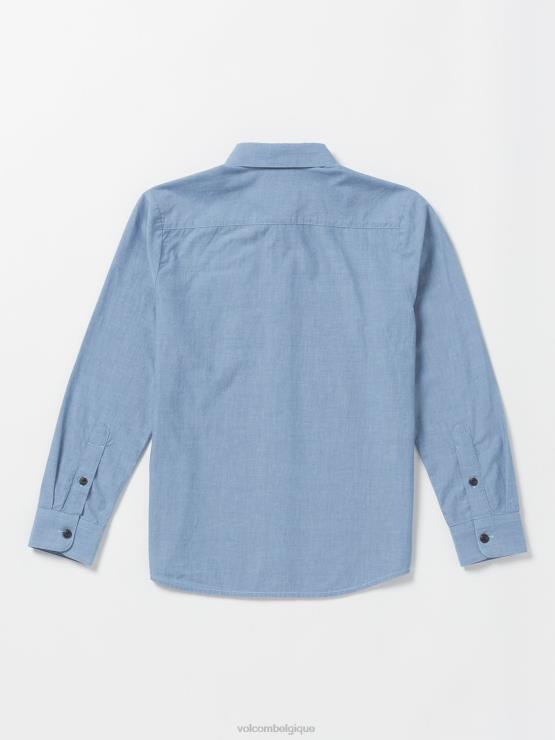 garçons Volcom chambray jouer à la date chevalier chemise à manches longues ZJ48F1172