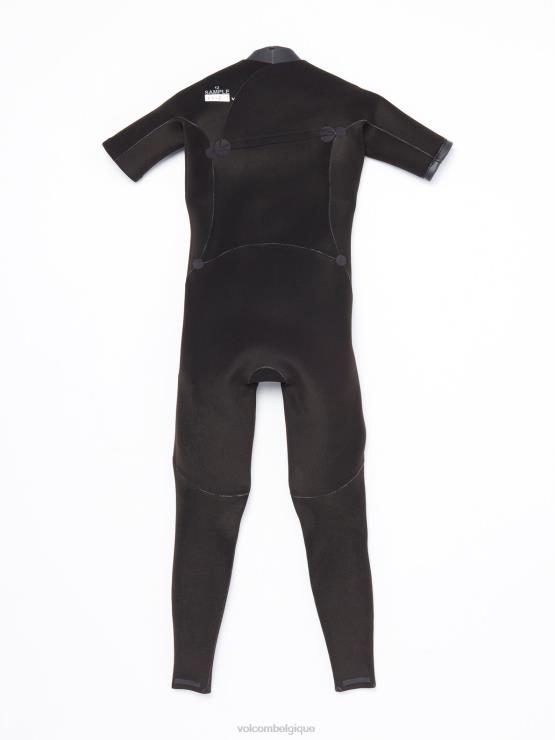 garçons Volcom bleu cruzer modulateur 2mm chest zip fullsuit manches courtes ZJ48F1366
