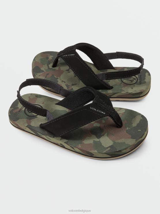 garçons Volcom camouflage foncé sandales vainqueur ZJ48F1316