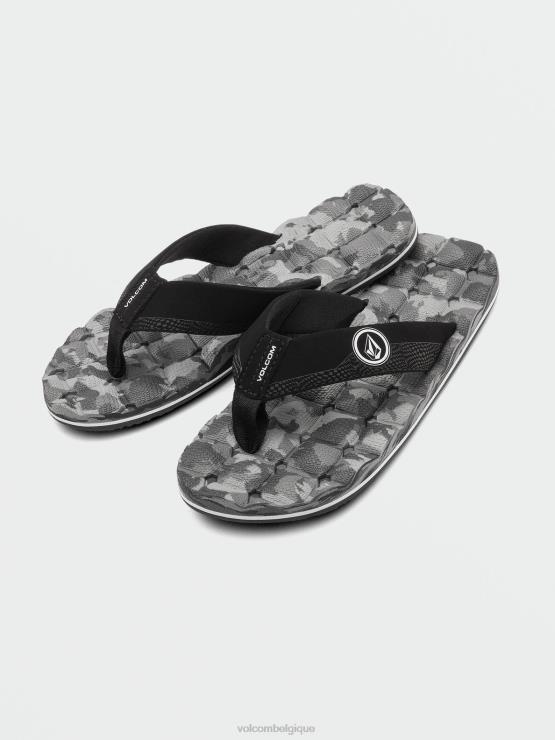 garçons Volcom nouvelle mode grandes sandales de jeunesse inclinables ZJ48F1314