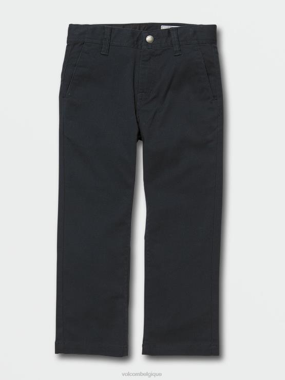 garçons Volcom bleu marine foncé pantalon chino stretch moderne frickin ZJ48F1273