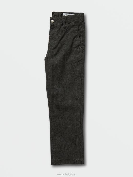 garçons Volcom bruyère anthracite pantalon chino stretch moderne frickin ZJ48F1272