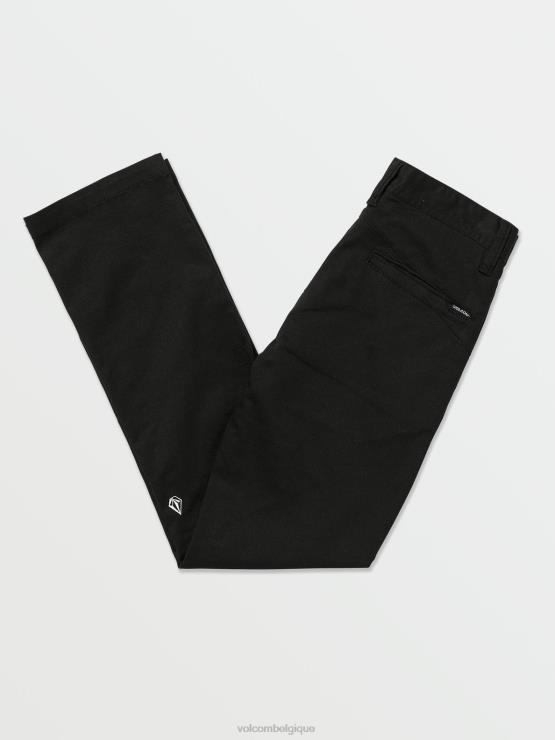 garçons Volcom noir pantalon chino stretch moderne frickin ZJ48F1263