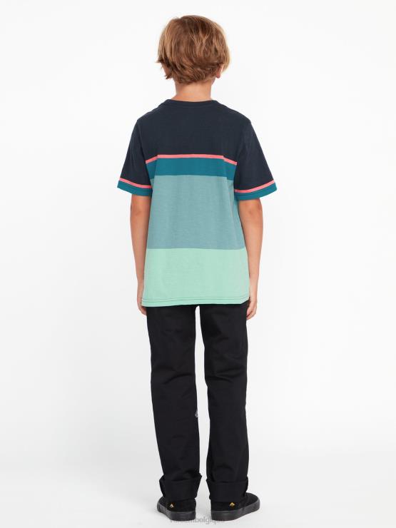 garçons Volcom noir pantalon taille élastique si maillé ZJ48F1275