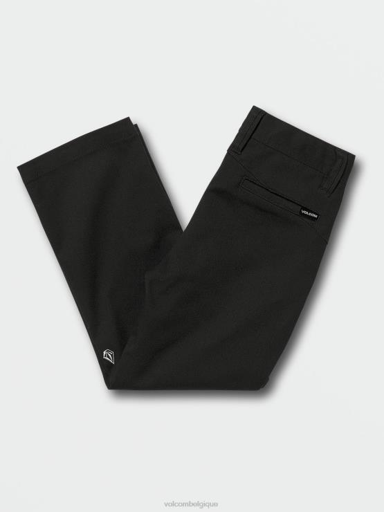 garçons Volcom noir pantalon taille élastique si maillé ZJ48F1275