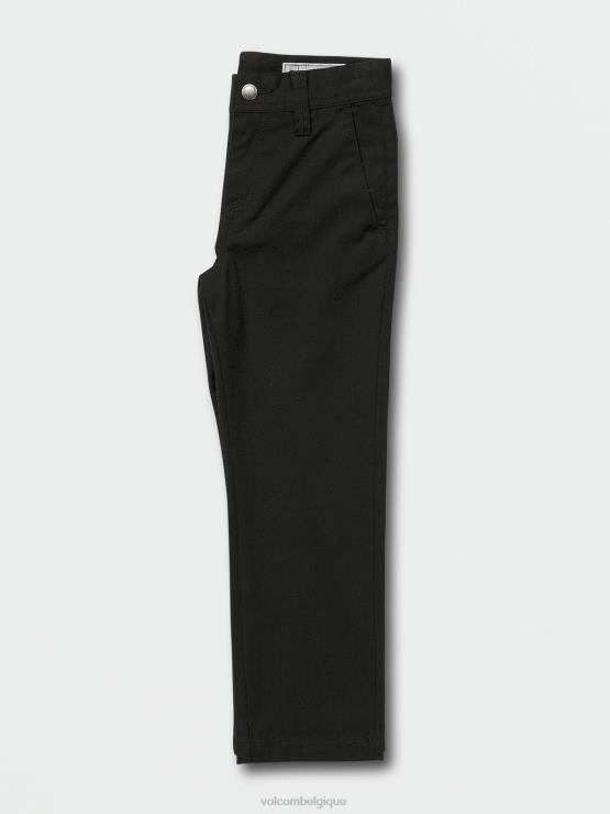 garçons Volcom noir pantalon taille élastique si maillé ZJ48F1275