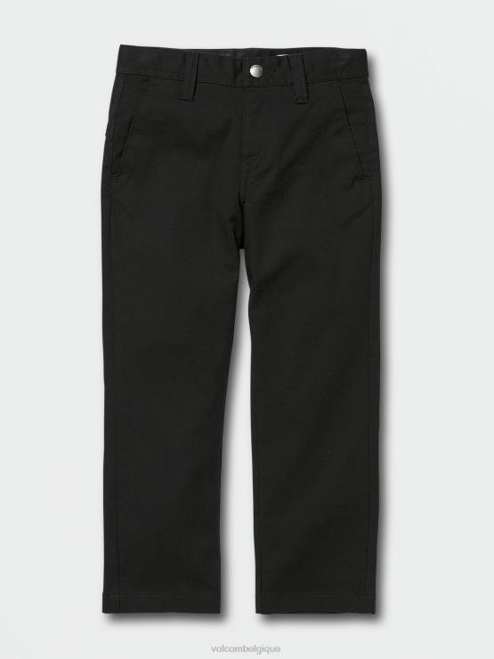 garçons Volcom noir pantalon taille élastique si maillé ZJ48F1275