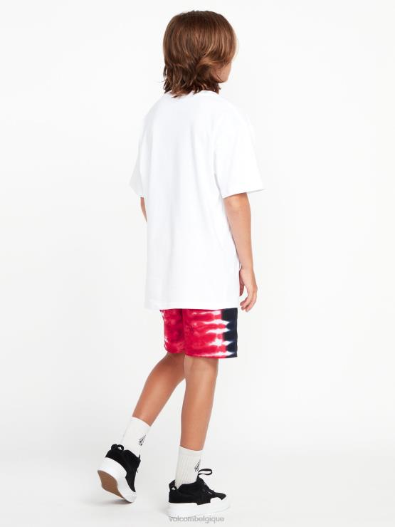 garçons Volcom rouge malles quatro de julio ZJ48F1250
