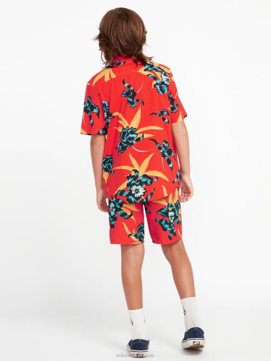 garçons Volcom saumon rouge malles mod-tech polydactales ZJ48F1253