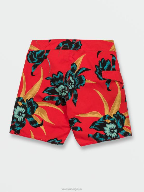 garçons Volcom saumon rouge malles mod-tech polydactales ZJ48F1253