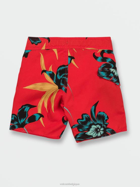 garçons Volcom saumon rouge malles mod-tech polydactales ZJ48F1255