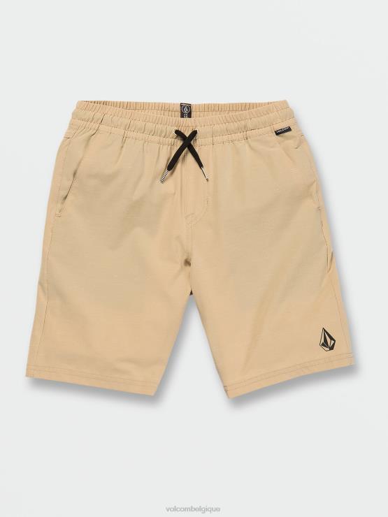 garçons Volcom amande short hybride à taille élastique discrète ZJ48F1236