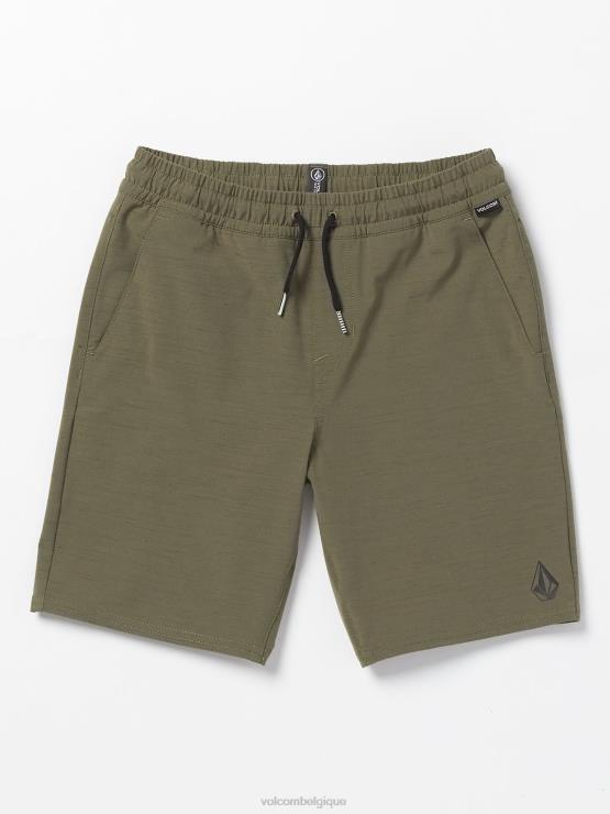 garçons Volcom bison short hybride à taille élastique discrète ZJ48F1238