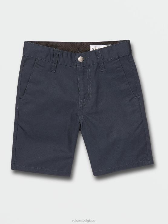 garçons Volcom bleu marine foncé putain de short chino ZJ48F1217