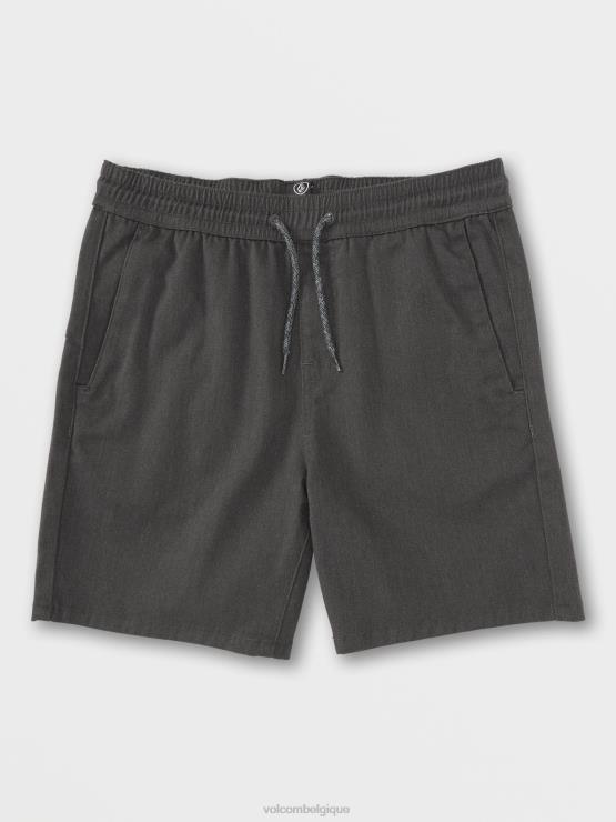 garçons Volcom bruyère anthracite frickin short taille élastique ZJ48F1212