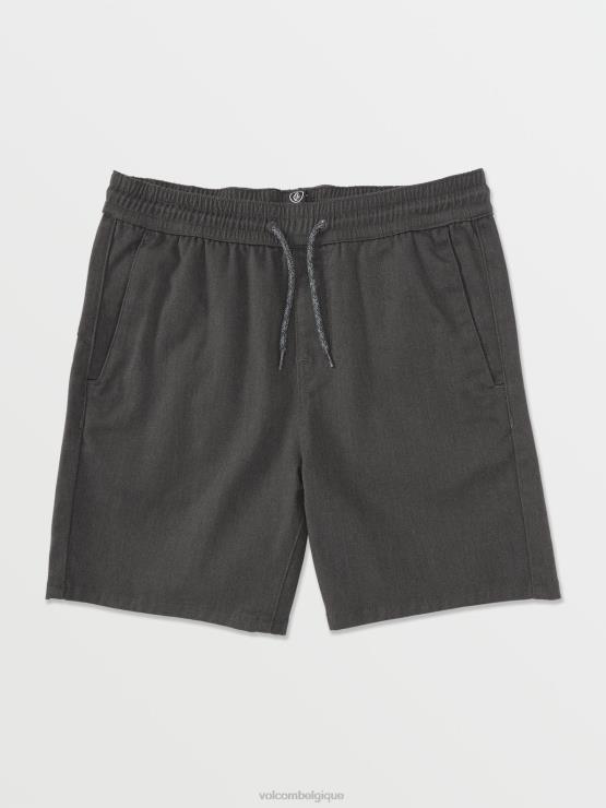 garçons Volcom bruyère anthracite frickin short taille élastique ZJ48F1226