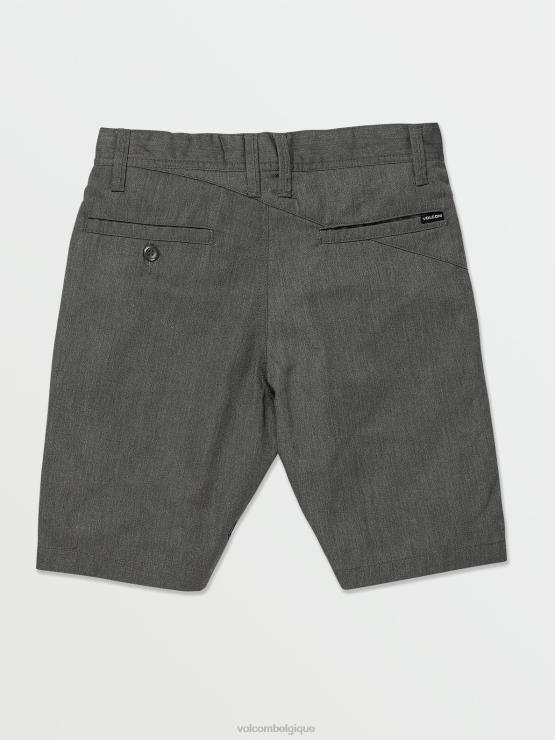 garçons Volcom bruyère anthracite putain de short chino ZJ48F1209