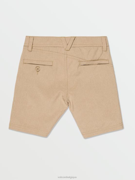 garçons Volcom kaki foncé frickin cross shred short statique ZJ48F1206