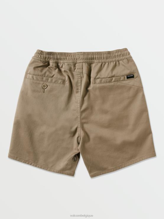 garçons Volcom kaki frickin short élastique ZJ48F1215