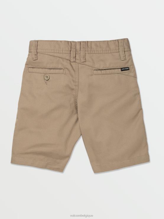 garçons Volcom kaki putain de short chino ZJ48F1220
