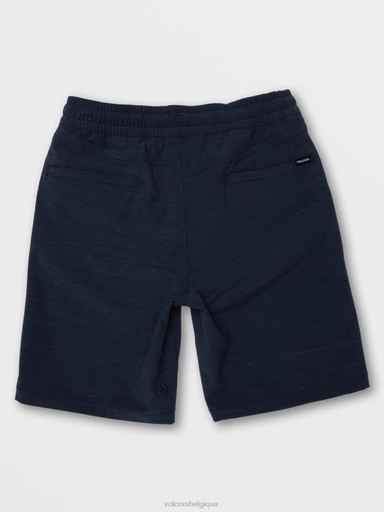 garçons Volcom marine short hybride à taille élastique discrète ZJ48F1229