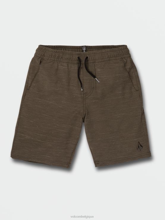 garçons Volcom mener short hybride à taille élastique discrète ZJ48F1235