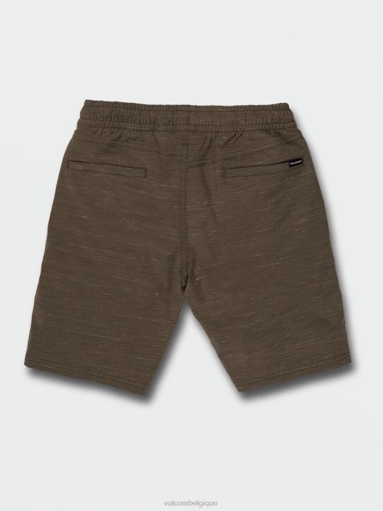 garçons Volcom mener short hybride à taille élastique discrète ZJ48F1235