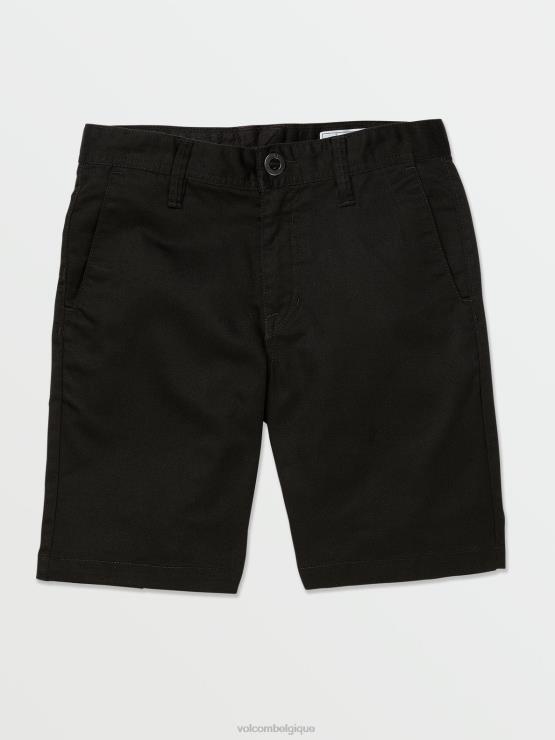 garçons Volcom noir putain de short chino ZJ48F1208