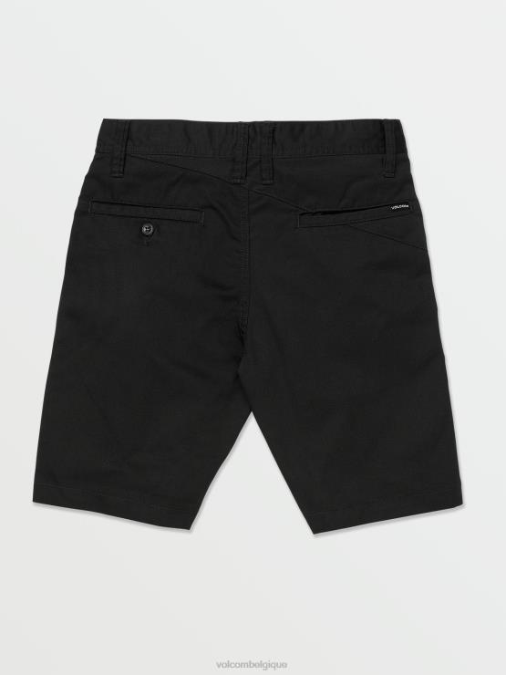garçons Volcom noir putain de short chino ZJ48F1208