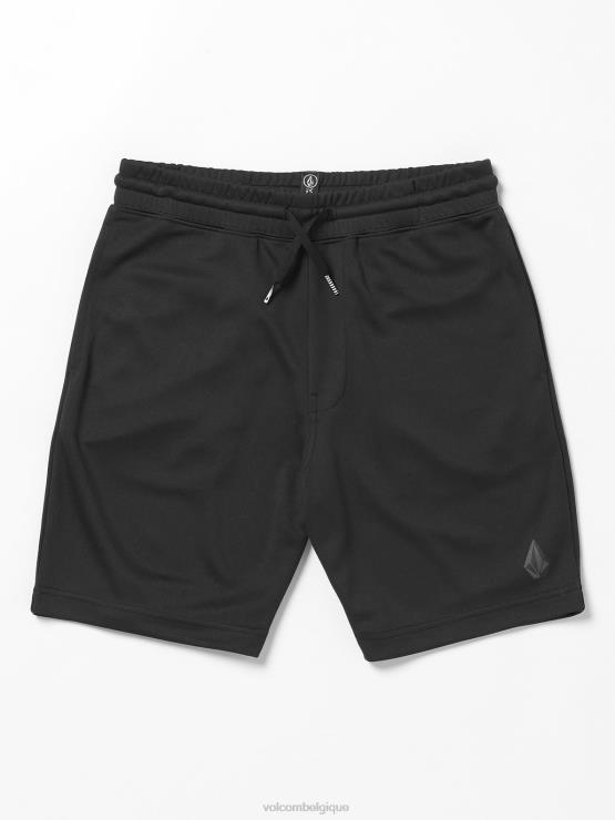 garçons Volcom noir short taille élastique so mesh ZJ48F1233
