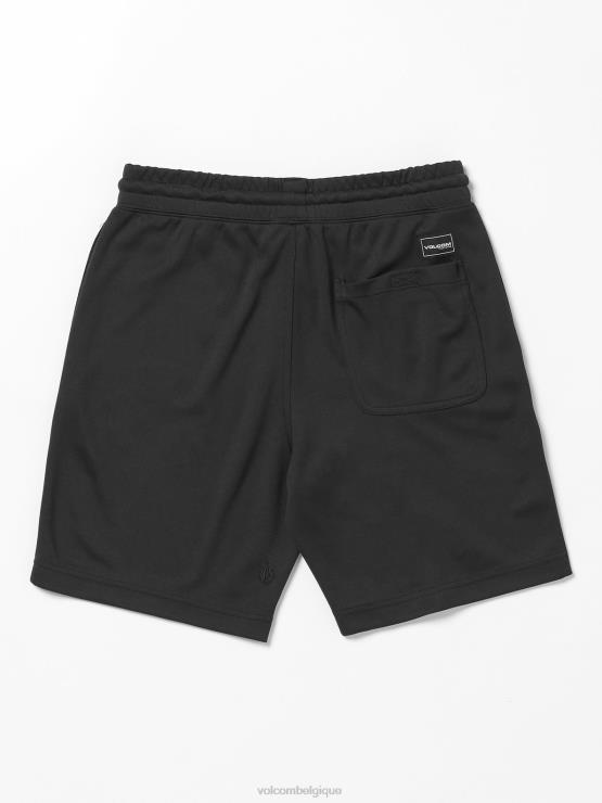 garçons Volcom noir short taille élastique so mesh ZJ48F1233