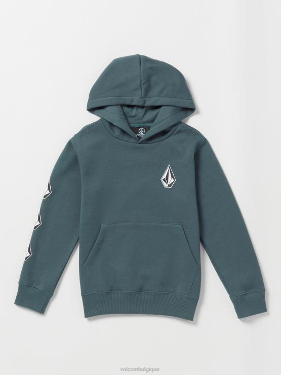 garçons Volcom ardoise foncée sweat à capuche en pierre ZJ48F1194