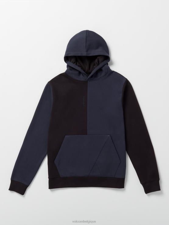 garçons Volcom marine sweat à capuche demi-pierre ZJ48F1191