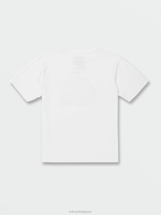 garçons Volcom blanc t-shirt à manches courtes huskerdont ZJ48F1160