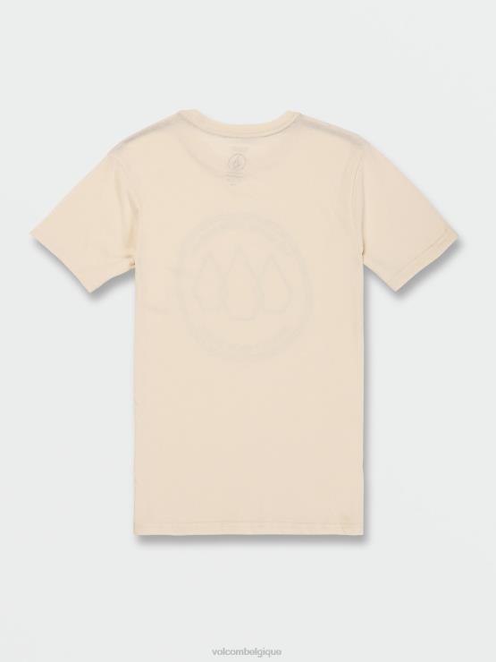 garçons Volcom bruyère blanc cassé t-shirt à manches courtes ZJ48F1138