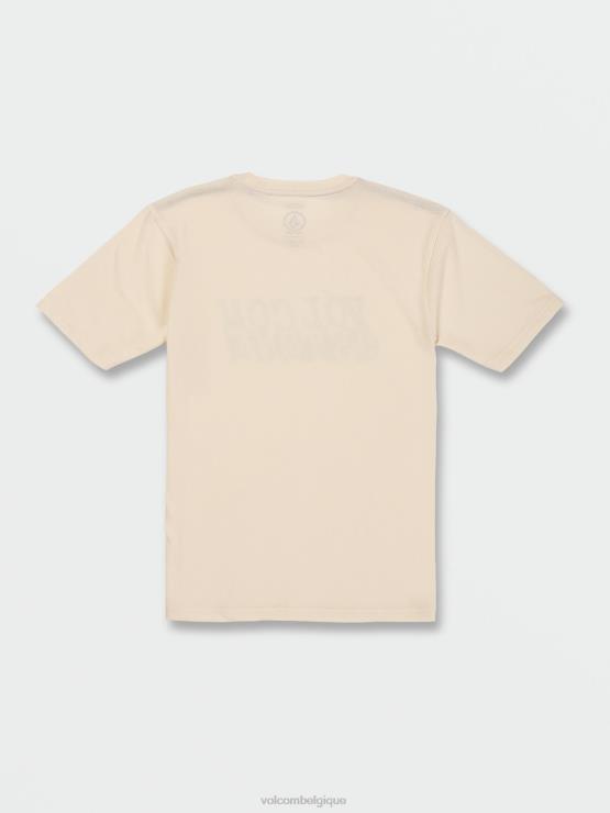 garçons Volcom bruyère blanc cassé t-shirt à manches courtes correlator ZJ48F1157