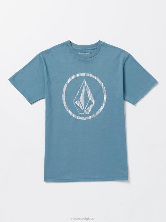 garçons Volcom crête indigo t-shirt à manches courtes circlestone ZJ48F1147