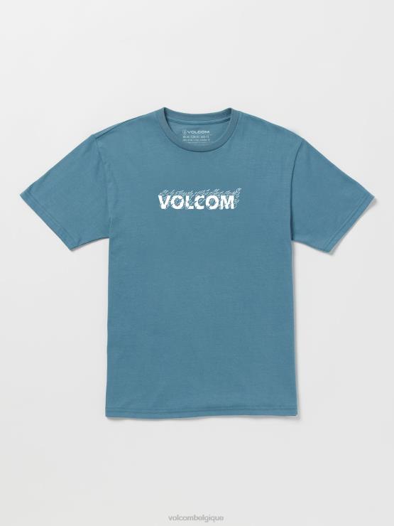 garçons Volcom crête indigo t-shirt à manches courtes iron91 ZJ48F1159