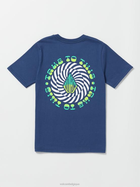 garçons Volcom marine t-shirt à manches courtes iron91 ZJ48F1149