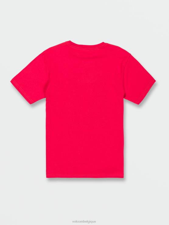 garçons Volcom ruban rouge t-shirt concourse à manches courtes ZJ48F1125