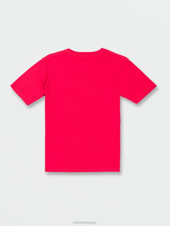 garçons Volcom ruban rouge t-shirt à manches courtes introspex ZJ48F1133