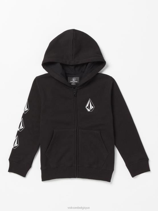 garçons Volcom noir veste zippée iron91 ZJ48F1203