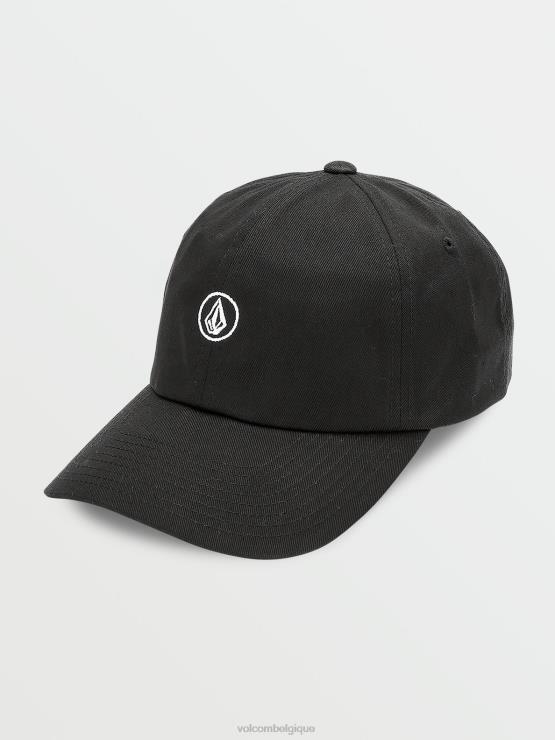 femmes Volcom noir chapeau de papa de pierre de cercle ZJ48F977