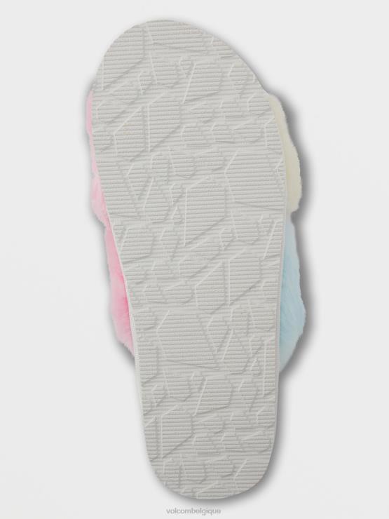 femmes Volcom colorant de cravate vécu dans la sandale de glissement de salon ZJ48F1035